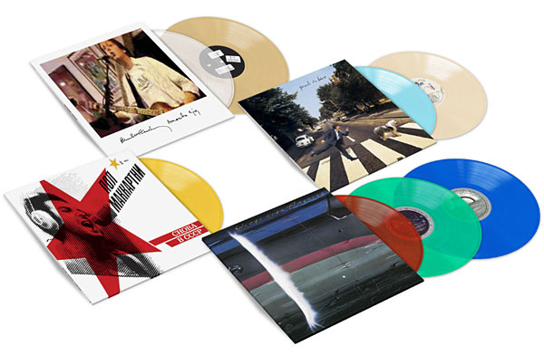 Paul McCartney reissues a series of live albums on CD and coloured