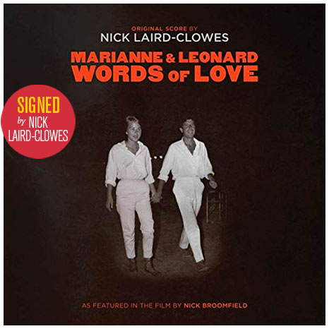 Marianne & Leonard: Words of Love original score / Nick Laird-Clowes signed