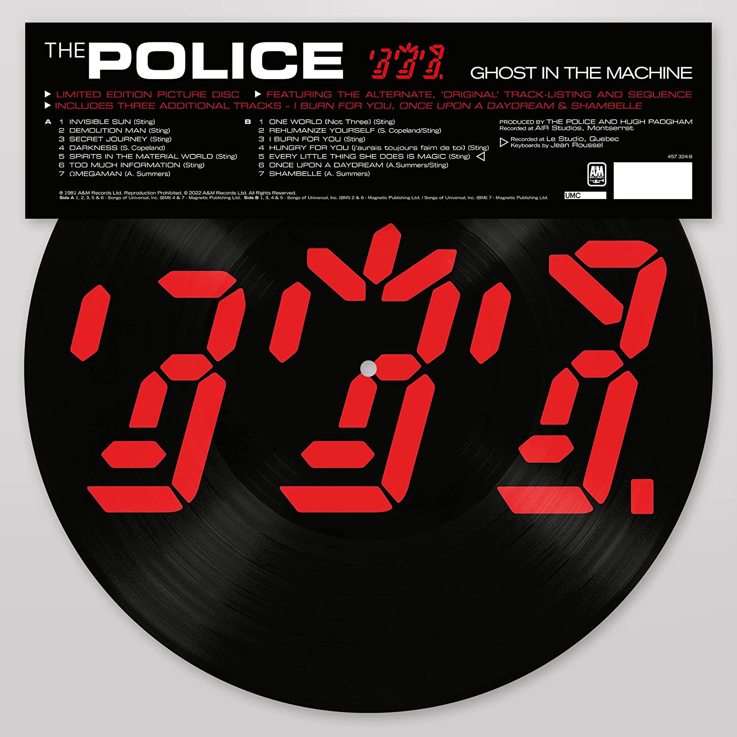 The Police Ghost in the Machine vinyl picture disc