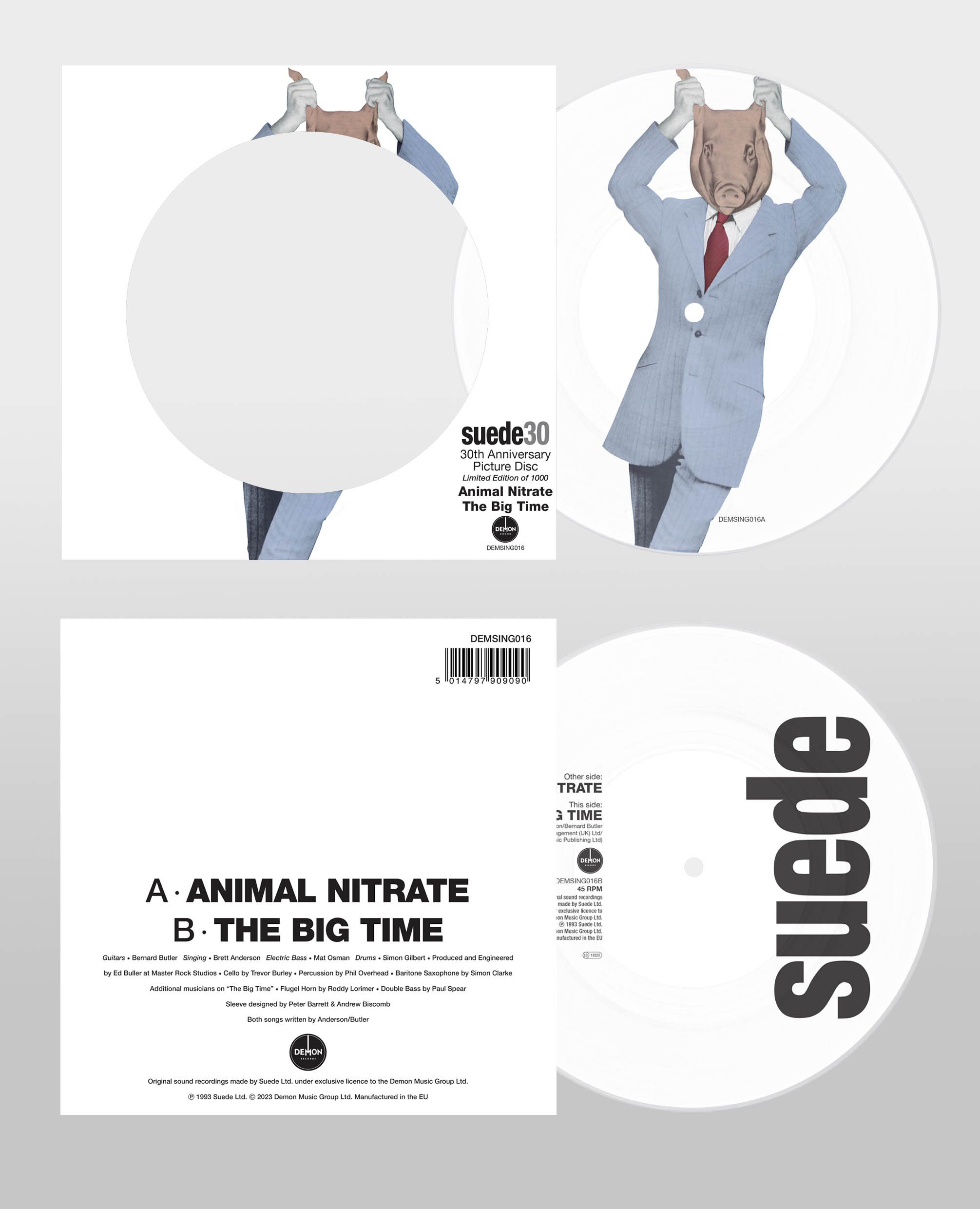 Suede - Animal Nitrate: 30th Anniversary - Limited Picture Disc - Rock -  Vinyl [7-Inch] 