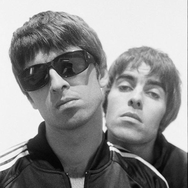 Noel and Liam Gallagher photographed by Paul Slattery